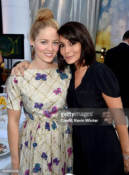 Actresses Erika Christensen and Marisol Nichols attend the Church of Scientology Celebrity Centre 45th Anniversary Gala on August 9, 2014 in Los...