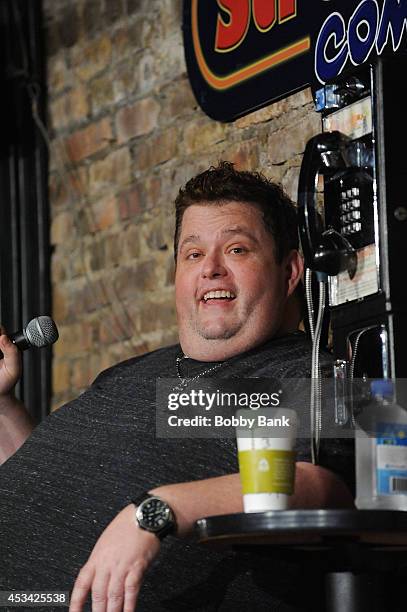 Ralphie May performs at The Stress Factory Comedy Club on August 9, 2014 in New Brunswick, New Jersey.