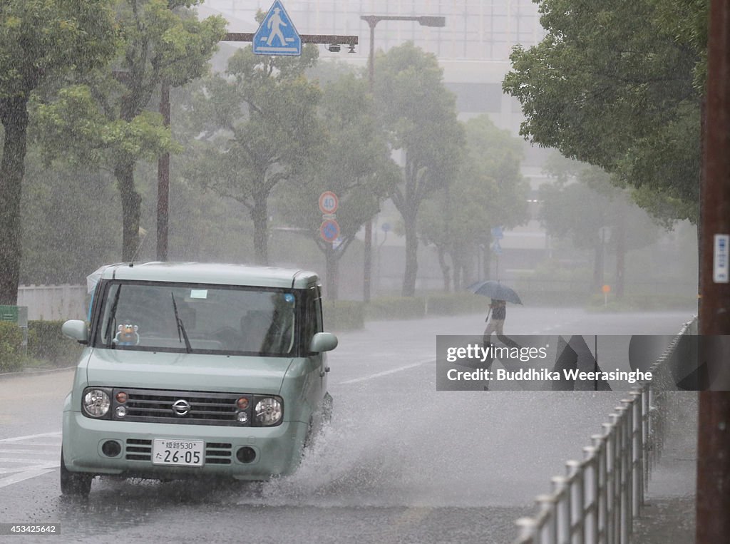 Typhoon Halong Hits Himeji