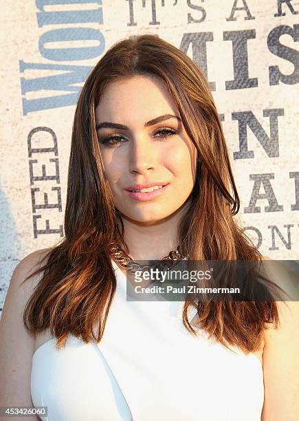 Actress, TV Personality Sophie Simmons attends Women's Health Hosts Hamptons "Party Under The Stars" for RUN10 FEED10 at Bridgehampton Tennis and...