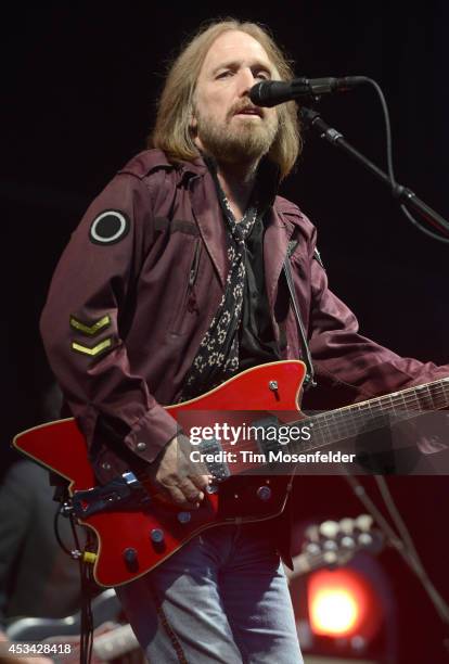 Tom Petty of Tom Petty & the Heartbreakers performs during the Outside Lands Music Festival at Golden Gate Park on August 9, 2014 in San Francisco,...