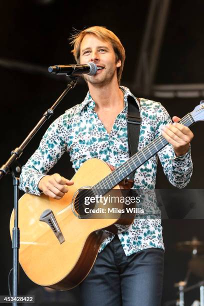 Chesney Hawkes performs at Ascot Dubai Duty Free Shergar Cup and Concert at Ascot Racecourse on August 9, 2014 in Ascot, England.