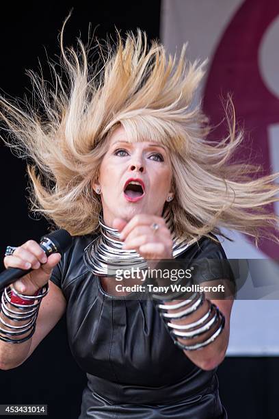 Toyah performs at Osfest on August 9, 2014 in Oswestry, England.