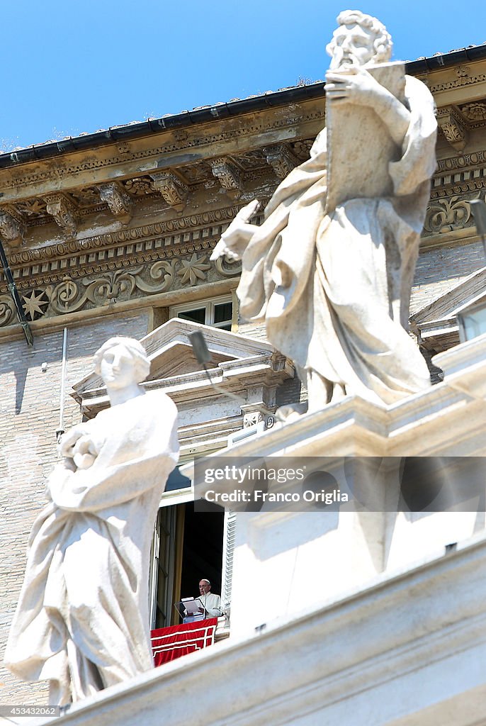 Pope Francis Delivers Angelus Blessing