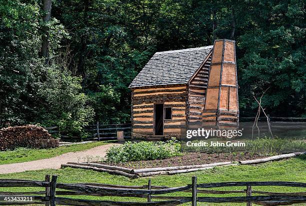 Slave cabin on the George Washington estate and farm.