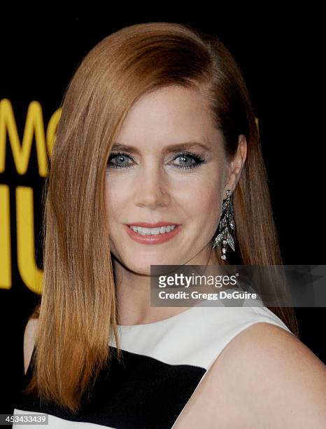 Actress Amy Adams arrives at the Los Angeles premiere of "American Hustle" at Directors Guild Theatre on December 3, 2013 in West Hollywood,...