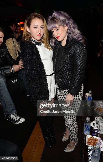 Actresses Noah Cyrus and Kelly Osbourne attend the BOOHOO.com #CRAZYINBOOHOO VIP viewing party hosted by Stoli Premium Vodka for Beyonce's Mrs....