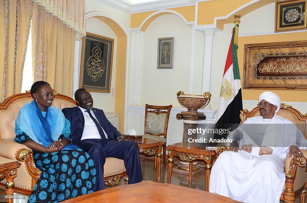 Former vice president of South Sudan Riek Machar in Khartoum