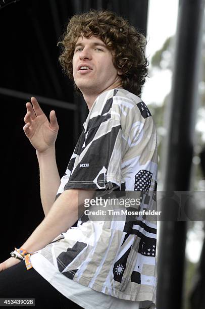 Luke Pritchard of The Kooks performs during the Outside Lands Music Festival at Golden Gate Park on August 9, 2014 in San Francisco, California.
