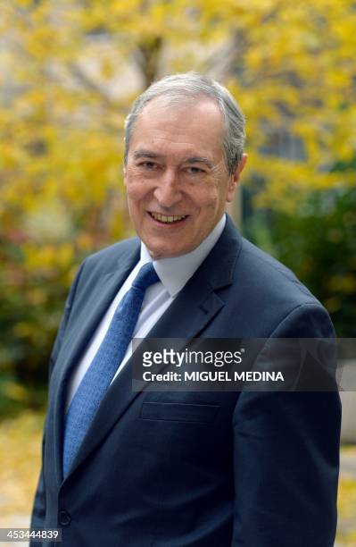 Jacques Pelissard, MP of the Union for a Popular Movement and president of the French mayors association poses, on December 4, 2013 in Paris. AFP...