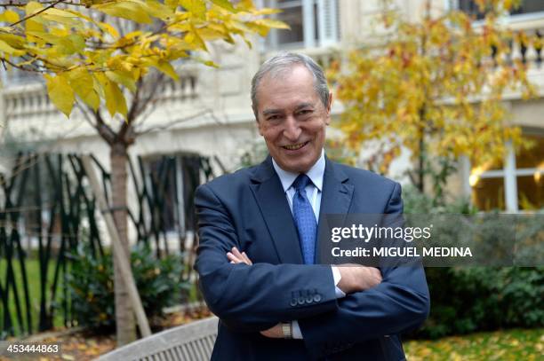 Jacques Pelissard, MP of the Union for a Popular Movement and president of the French mayors association poses, on December 4, 2013 in Paris. AFP...