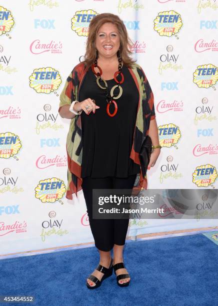 Personality Abby Lee Miller attends FOX's 2014 Teen Choice Awards at The Shrine Auditorium on August 10, 2014 in Los Angeles, California.