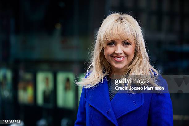 Monique Wright poses for a photograph during the Melbourne Cup Carnival activation at Martin Place on August 11, 2014 in Sydney, Australia.