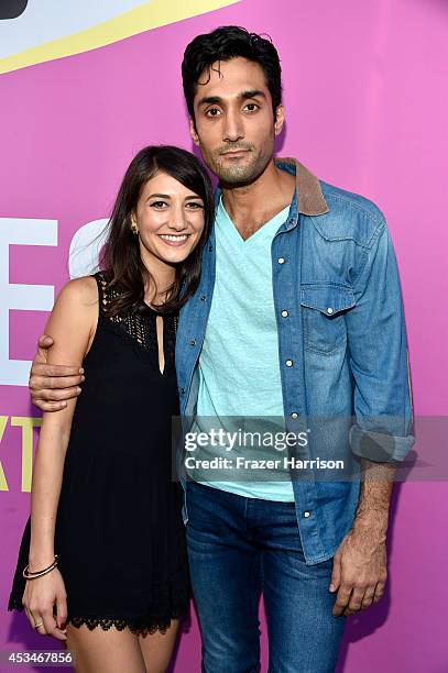 Actors Sheila Vand and Dominic Rains attend the screening of "A Girl Walks Home Alone at Night" with Warpaint in concert during Sundance NEXT FEST at...