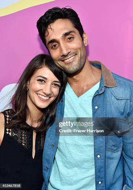 Actors Sheila Vand and Dominic Rains attend the screening of "A Girl Walks Home Alone at Night" with Warpaint in concert during Sundance NEXT FEST at...