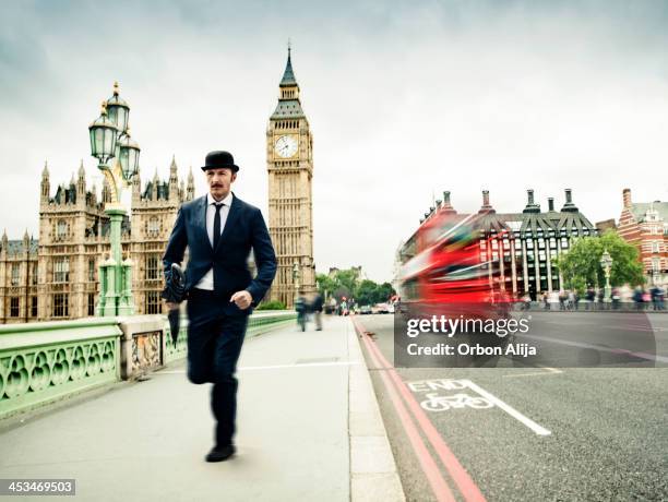 englishman - bowler hat stock pictures, royalty-free photos & images