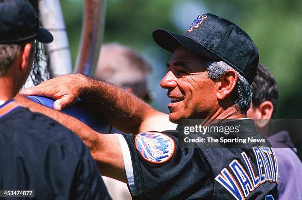 Bobby Valentine of the New York Mets during a Spring Training game against the Los Angeles Dodgers on March 7, 1999.