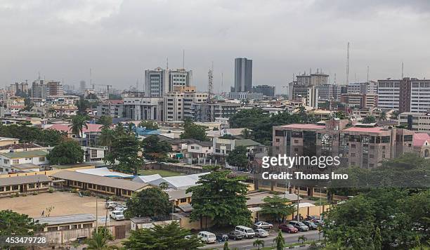 An overview of Lagos Skyline on June 11, 2014 in Lagos, Nigeria.
