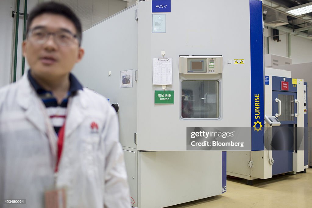 Inside Huawei Technologies Co.'s Campus Ahead Of Industrial Production Figures