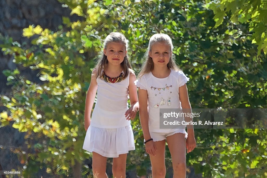 Spanish Royals Visit "Sierra de Tramuntana" In Palma De Mallorca