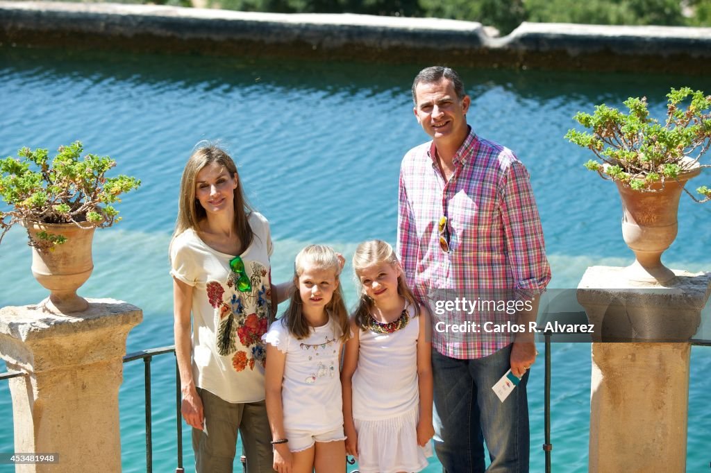 Spanish Royals Visit "Sierra de Tramuntana" In Palma De Mallorca