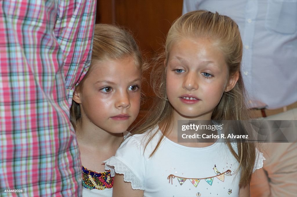 Spanish Royals Visit "Sierra de Tramuntana" In Palma De Mallorca