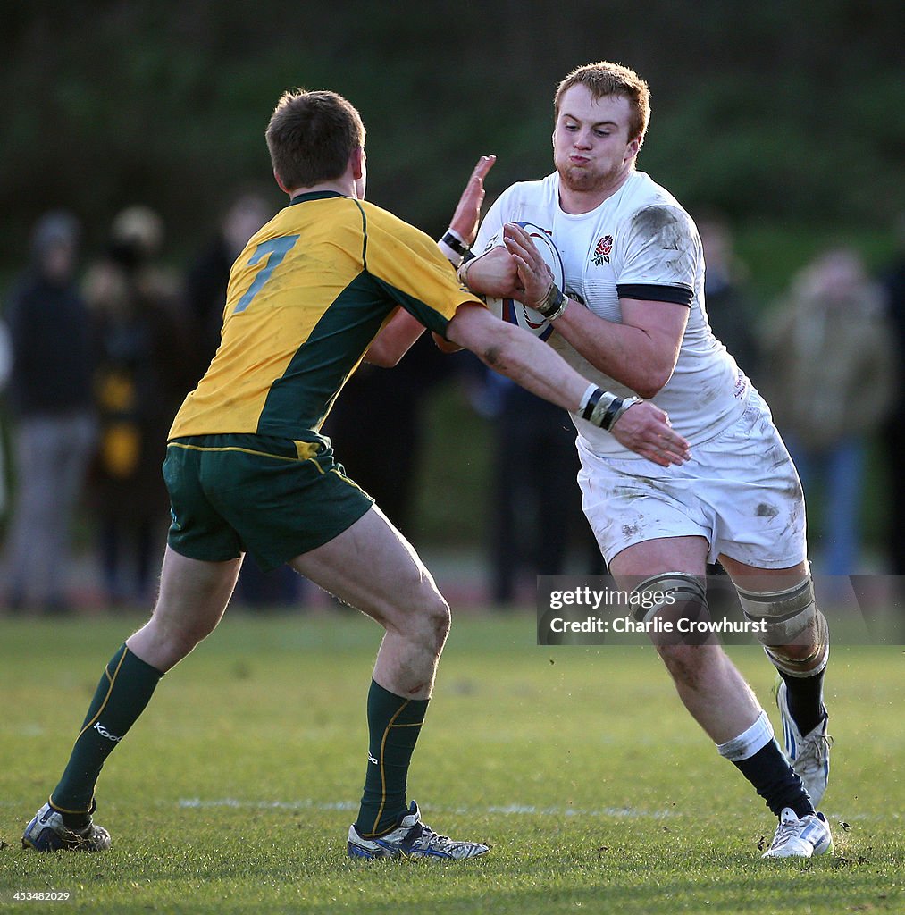 England U18s v Australia U18s