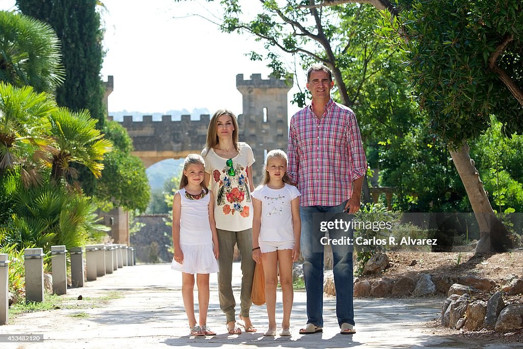 Spanish Royals Visit "Sierra de Tramuntana" In Palma De Mallorca