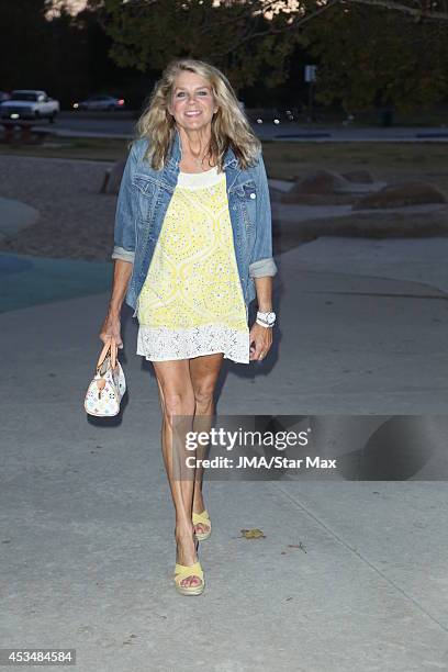 Kristine DeBell is seen on August 10, 2014 in Los Angeles, California.