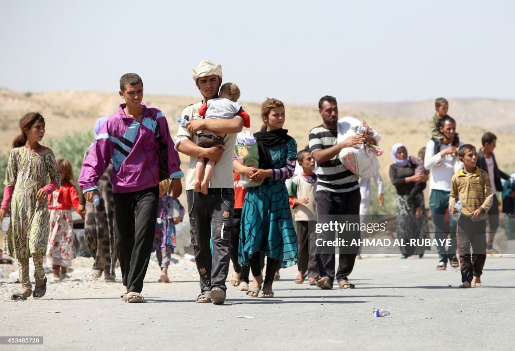 IRAQ-SYRIA-UNREST-YAZIDI-DISPLACED