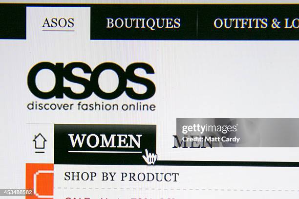 In this photo illustration a laptop displays the ASOS website on August 11, 2014 in Bristol, United Kingdom. This week marks the 20th anniversary of...