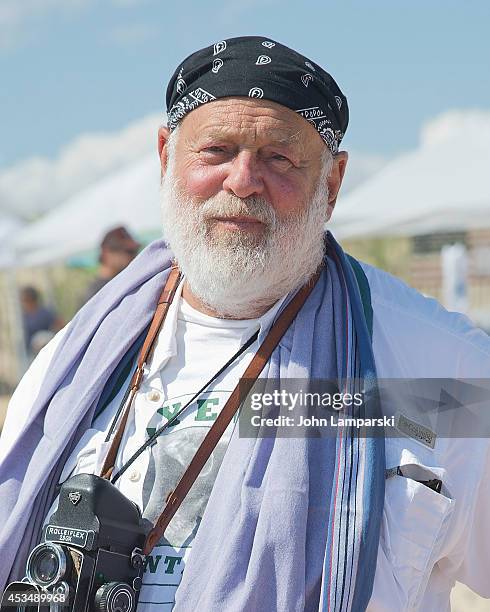 Photographer Bruce Weber attends the 16th Annual Rell Sunn Benefit Surf Contest at Ditch Plains on August 9, 2014 in Montauk, New York.