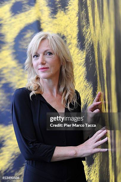 Actress Johanna Ter Steege attends the 'A La Vie' Photocall during the 67th Locarno Film Festival on August 11, 2014 in Locarno, Switzerland.