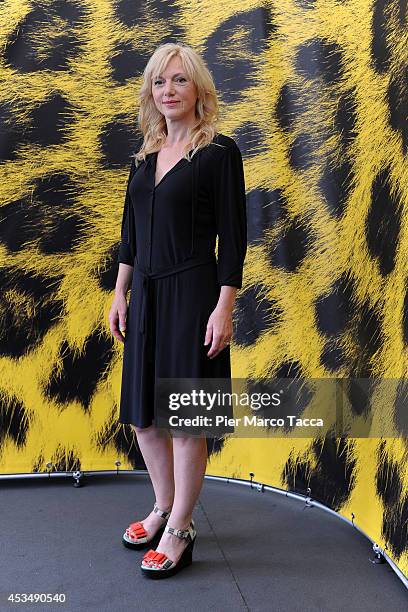 Actress Johanna Ter Steege attends the 'A La Vie' Photocall during the 67th Locarno Film Festival on August 11, 2014 in Locarno, Switzerland.