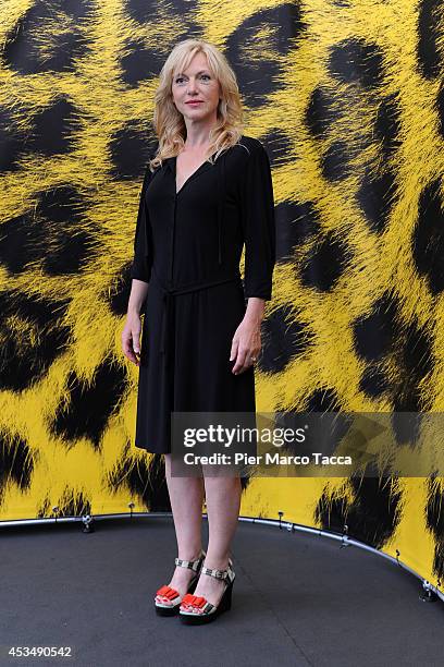 Actress Johanna Ter Steege attends the 'A La Vie' Photocall during the 67th Locarno Film Festival on August 11, 2014 in Locarno, Switzerland.