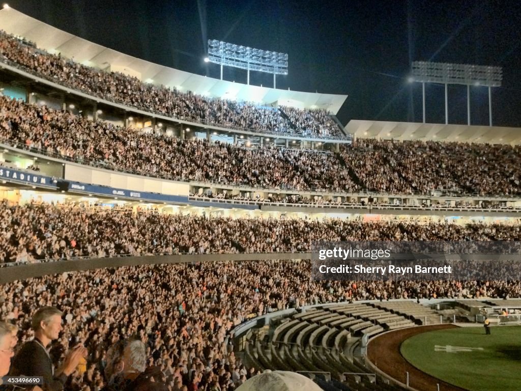 Crowd At Dodger Stadium