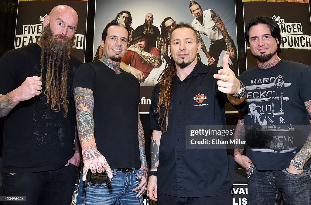 Five Finger Death Punch Visits Nellis AFB To Raise PTSD Awareness