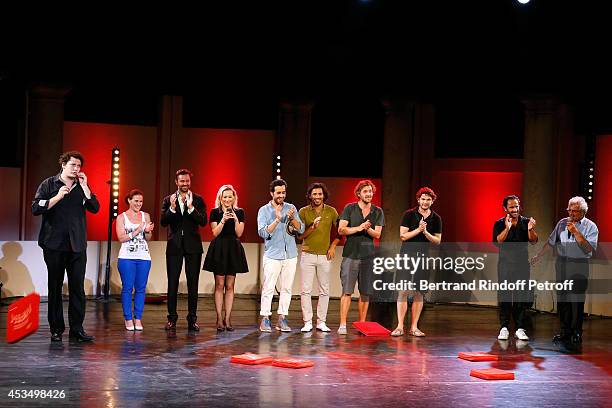 Humorists Eric Antoine, Antonia de Rendinger alias 'Antonia', Walter, Caroline Vigneaux, 4 members of 'Masques et Nez', Florent Peyre and Artistic...