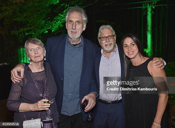 Author Lois Lowry, director Phillip Noyce, producer Neil Koenigsberg and Nikki Silver attend "The Giver" premiere after party on August 11, 2014 in...