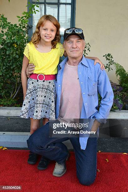 Maggie Elizabeth Jones and Ted Levine arrive at the screening of "Child Of Grace" - Arrivals at Raleigh Studios on August 11, 2014 in Los Angeles,...