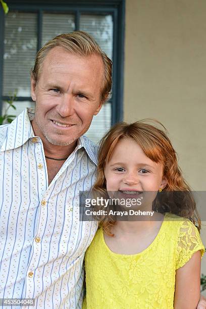 Ian McCrudden and Maggie Elizabeth Jones arrive at the screening of "Child Of Grace" - Arrivals at Raleigh Studios on August 11, 2014 in Los Angeles,...