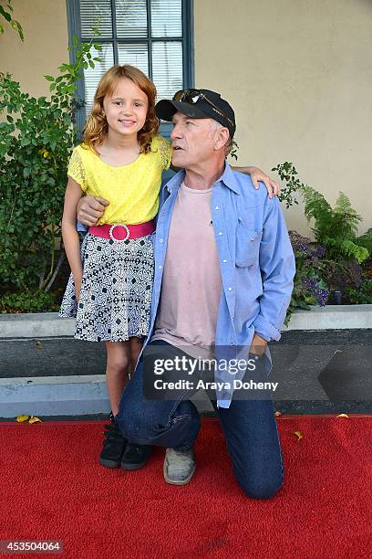 Maggie Elizabeth Jones and Ted Levine arrive at the screening of "Child Of Grace" - Arrivals at Raleigh Studios on August 11, 2014 in Los Angeles,...