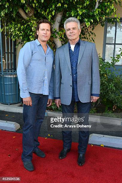 Anthony Denison and Thomas Hildreth arrive at the screening of "Child Of Grace" - Arrivals at Raleigh Studios on August 11, 2014 in Los Angeles,...