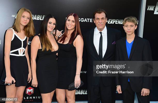 Actor Robert Davi and guests attend Lionsgate Films' "The Expendables 3" premiere at TCL Chinese Theatre on August 11, 2014 in Hollywood, California.