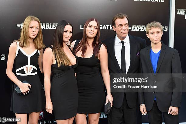 Actor Robert Davi and guests attend Lionsgate Films' "The Expendables 3" premiere at TCL Chinese Theatre on August 11, 2014 in Hollywood, California.