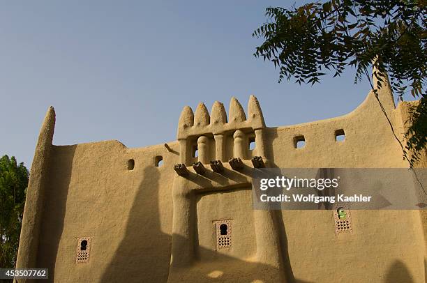 Mali, Djenne, Mud Brick House Build By Bozo People.