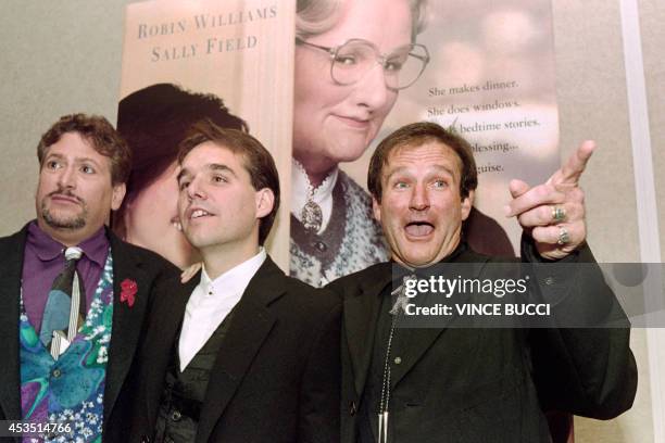 File picture taken on November 22, 1993 in Beverly Hills, shows US actor Robin Williams posing before a premiere of "Mrs Doubtfire". Oscar-winning...