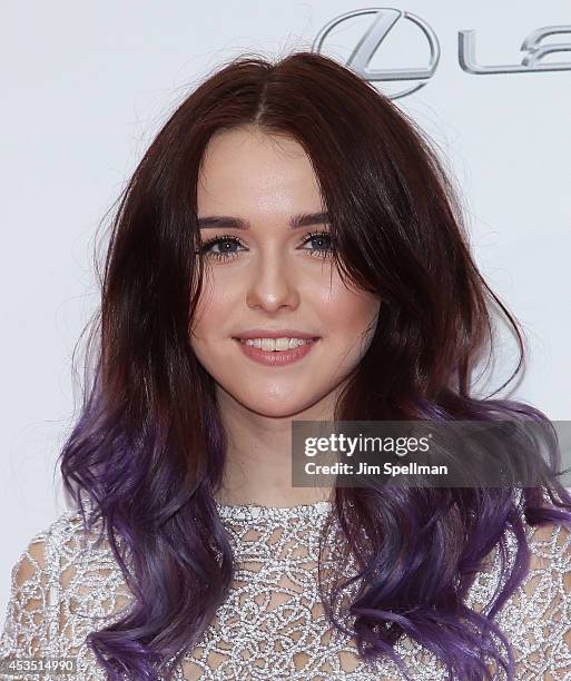 Singer Acacia Brinley attends "The Giver" premiere at Ziegfeld Theater on August 11, 2014 in New York City.