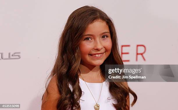 Actress Emma Tremblay attends "The Giver" premiere at Ziegfeld Theater on August 11, 2014 in New York City.