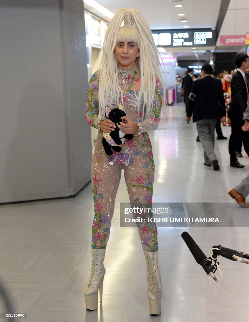 JAPAN-US-ENTERTAINMENT-MUSIC-GAGA